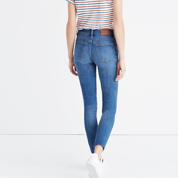 Madewell 9" High-Rise Skinny Crop Jeans in Bruce Wash Jeans Size 25 - Picture 3 of 7
